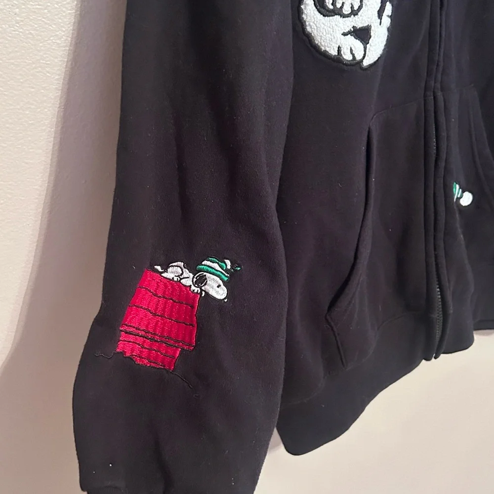 Peanuts Black Hoodie with Red and Yellow Accents - Picture 2 of 5